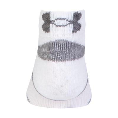 Under Armour Mens HeatGear Low Cut Crew Socks (3 Pairs) - White - main image