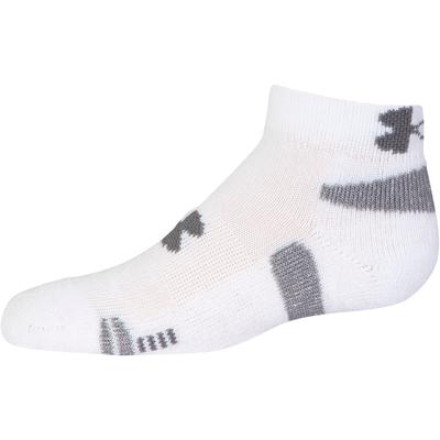 Under Armour Mens HeatGear Low Cut Crew Socks (3 Pairs) - White - main image