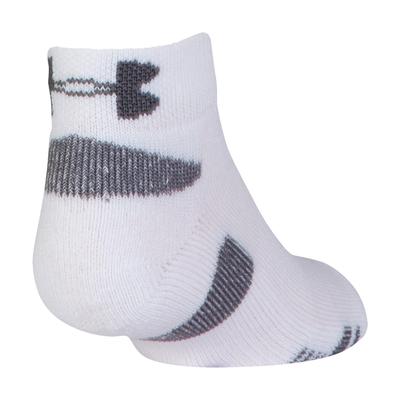 Under Armour Boys HeatGear Lo Cut Socks (3 Pairs) - White (Size K9-J2.5) - main image