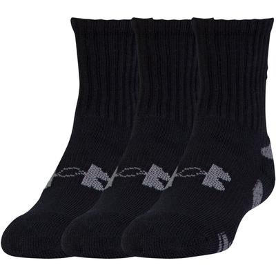 Under Armour Mens HeatGear Crew Socks (3 Pairs) - Black - main image