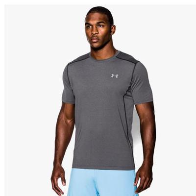 Under Armour Mens Raid Short Sleeve Tee - Carbon Heather - main image