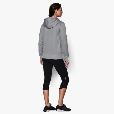 Under Armour Womens UA Armour Fleece Full Zip Hoodie - Grey - main image