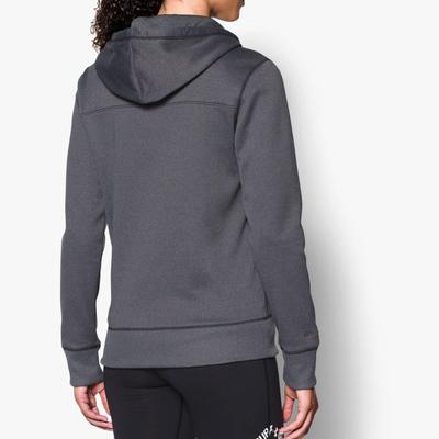 Under Armour Womens UA Armour Fleece Full Zip Hoodie - Dark Grey - main image