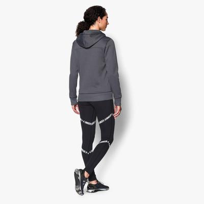 Under Armour Womens UA Armour Fleece Full Zip Hoodie - Dark Grey - main image