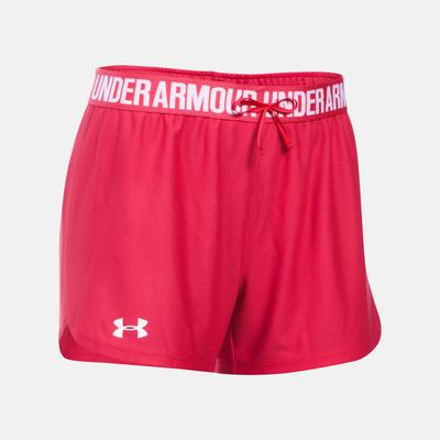 Under Armour Womens Play Up Shorts - Red - main image