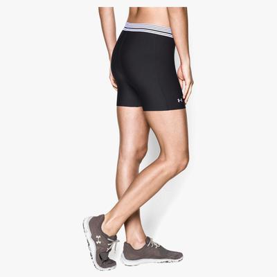 Under Armour Womens UA HeatGear Armour Base Layer Mid Shorts - Black - main image