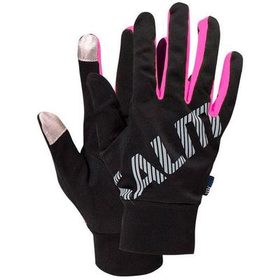 Salming Running Gloves - Black/Pink - main image