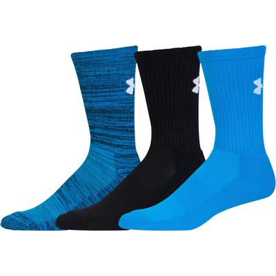 Under Armour Mens Twist Crew Socks - Electric Blue (3 Pairs) - main image