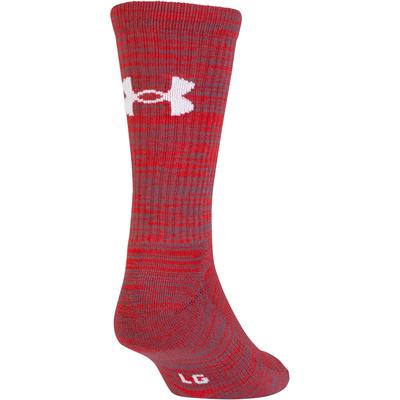 Under Armour Mens Twist Crew Socks (3 Pairs) - Red/Black/Blue - main image