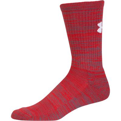 Under Armour Mens Twist Crew Socks (3 Pairs) - Red/Black/Blue - main image
