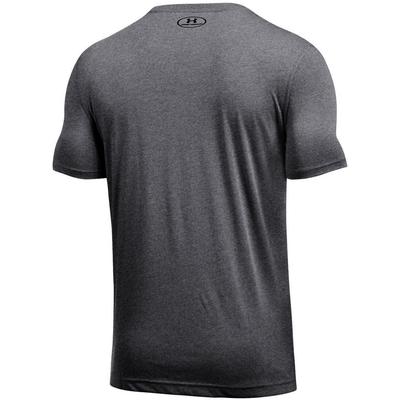 Under Armour Mens Fitted Threadborne Tee - Carbon Heather Grey - main image