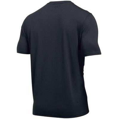 Under Armour Mens Fitted Striped Tee - Black - main image