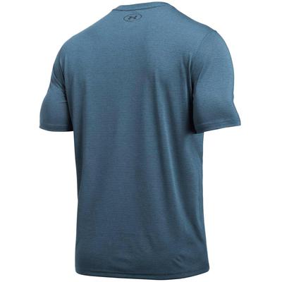 Under Armour Mens Fitted Striped Tee - Blackout Navy - main image