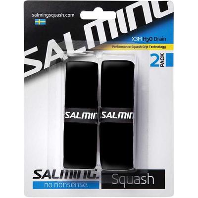 Salming H2O Drain Replacement Grip (2 Pack) - Black - main image