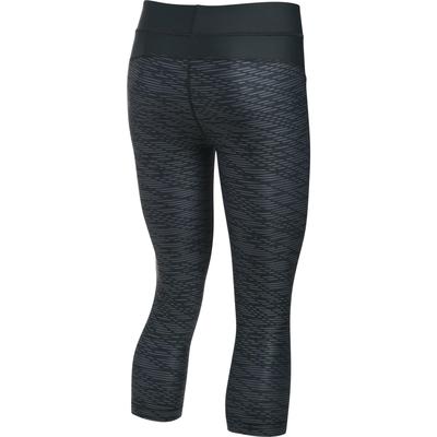 Under Armour Womens HeatGear Printed Capri - Black - main image