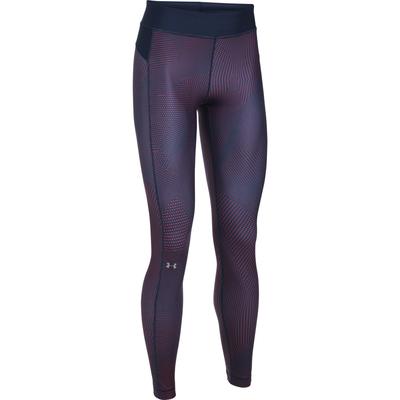 Under Armour Womens HeatGear Printed Leggings - Midnight Navy - main image