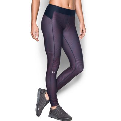 Under Armour Womens HeatGear Printed Leggings - Midnight Navy - main image