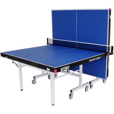 Butterfly National League Rollaway Indoor Table Tennis Table (25mm) - Blue - main image