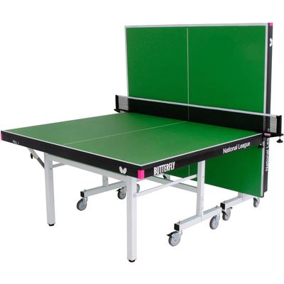 Butterfly National League Rollaway Indoor Table Tennis Table (25mm) - Green - main image