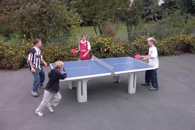 Butterfly Park Polymer Concrete Outdoor Table Tennis Table (45mm) - Blue - main image