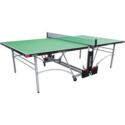 Butterfly Spirit Rollaway Outdoor Table Tennis Table (12mm) - Green