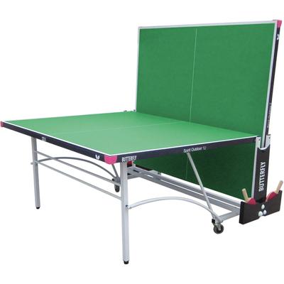 Butterfly Spirit Rollaway Outdoor Table Tennis Table (12mm) - Green - main image