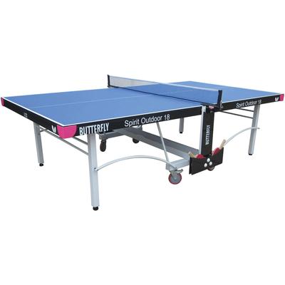 Butterfly Spirit Rollaway Outdoor Table Tennis Table (18mm) - Blue - main image
