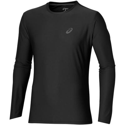 Asics Mens Long Sleeve Running Top - Black - main image