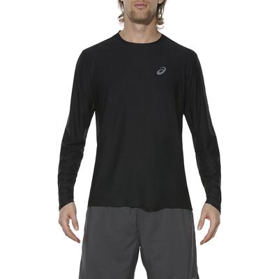 Asics Mens Long Sleeve Running Top - Black - main image
