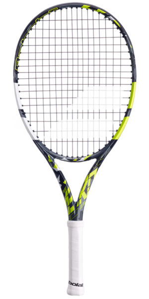 Babolat Pure Aero 25 Inch Junior Tennis Racket - Grey/Lime - main image