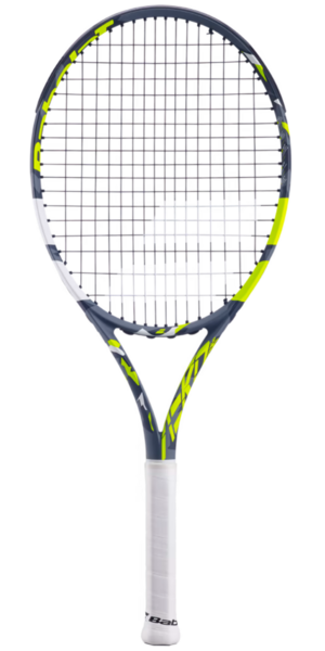 Babolat Aero 26 Inch Junior Tennis Racket - Grey/Lime - main image