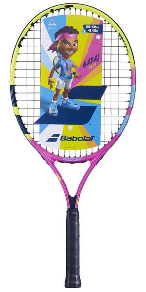 Babolat Nadal 23 Inch Junior Aluminium Tennis Racket (2024) - Pink/Yellow - main image