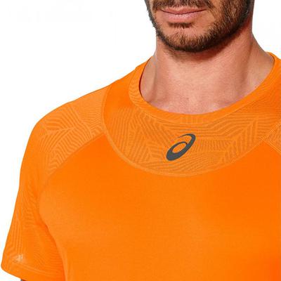 Asics Mens Athlete Cooling Top - Orange Pop - main image
