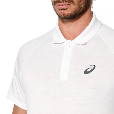 Asics Mens Club Tennis Polo - Real White - main image
