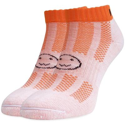 Wacky Sox Fluoro Trainer Socks (1 Pair) - Fluoro Orange - main image