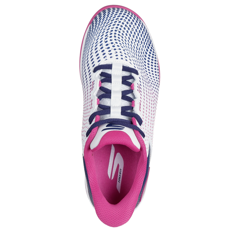 Skechers Womens Viper Court Reload Slip-ins Relaxed Fit - White/Navy/Pink - main image