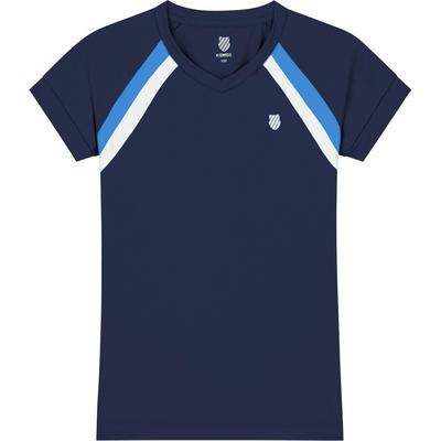 K-Swiss Girls Core Team Tennis Tee - Navy - main image