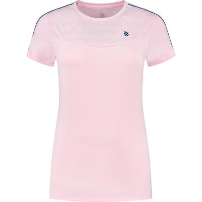 K-Swiss Womens Hypercourt Mesh Round Neck Top - Cherry Blossom - main image