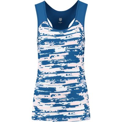 K-Swiss Womens Hypercourt Stripe Tank - Classic Blue - main image