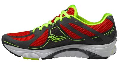 Saucony Mens Mirage 3 Running Shoes - Grey/Red/Citron - main image