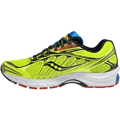 Saucony Mens Ride 6 Running Shoes - Citron/Red/Blue - main image
