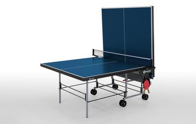 Sponeta Sportline Rollaway Playback 19mm Indoor Table Tennis Table - Blue