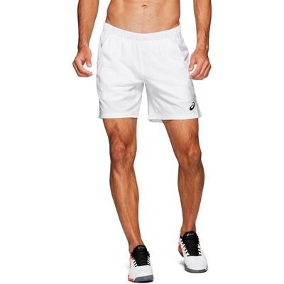 Asics Mens Tennis 7 Inch Shorts - Brilliant White  - main image