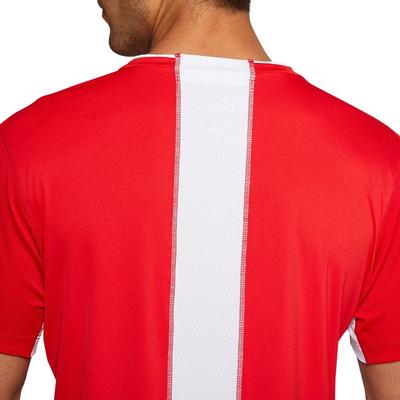 Asics Mens Club Short Sleeve Tee - Classic Red/White