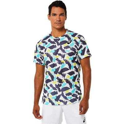Asics Mens Match Graphic Top - Brilliant White - main image