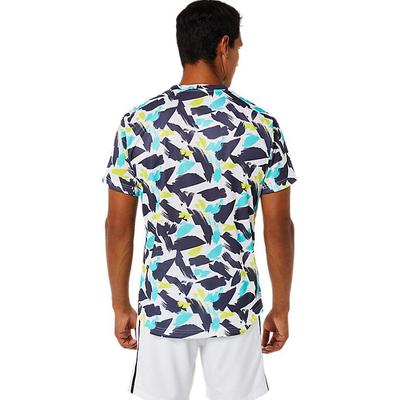 Asics Mens Match Graphic Top - Brilliant White - main image