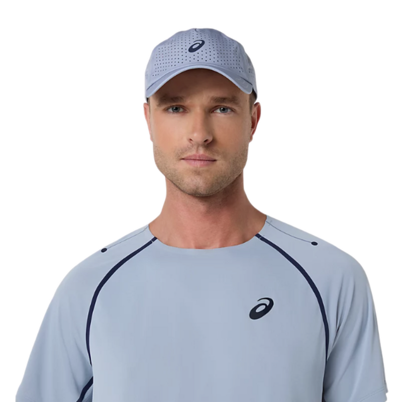 ASICS Mens Match SS Top- Grey Blue - main image
