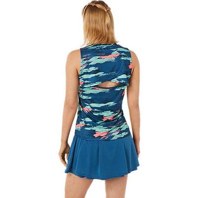 Asics Womens Match Graphic Tank - Light Indigo