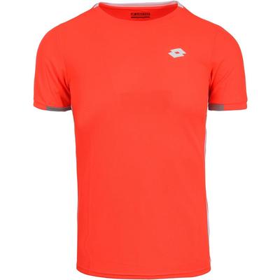 Lotto Boys Tennis Team Tee - Fiery Coral - main image