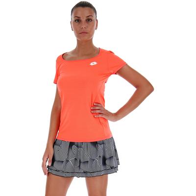 Lotto Womens Tech Tee - Orange/Fiery Coral - main image